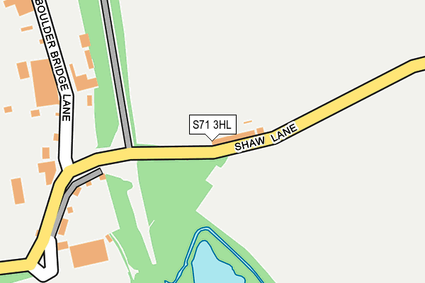 S71 3HL map - OS OpenMap – Local (Ordnance Survey)