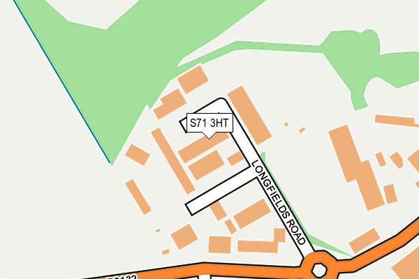 S71 3HT map - OS OpenMap – Local (Ordnance Survey)