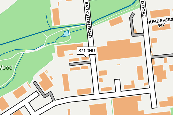 S71 3HU map - OS OpenMap – Local (Ordnance Survey)