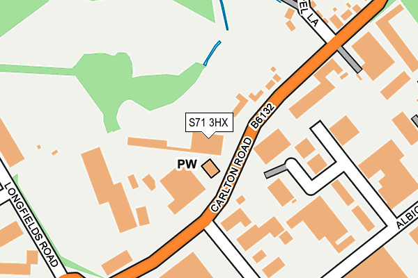 S71 3HX map - OS OpenMap – Local (Ordnance Survey)