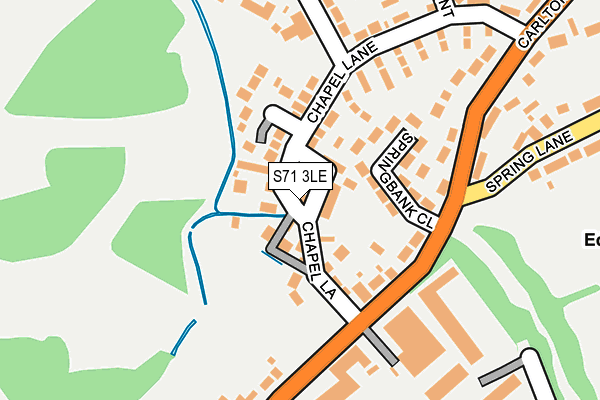 S71 3LE map - OS OpenMap – Local (Ordnance Survey)