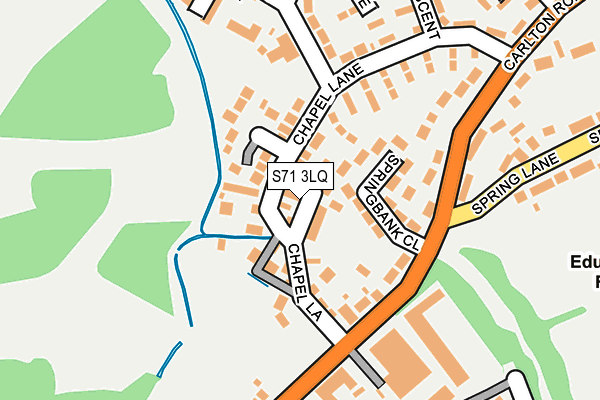S71 3LQ map - OS OpenMap – Local (Ordnance Survey)