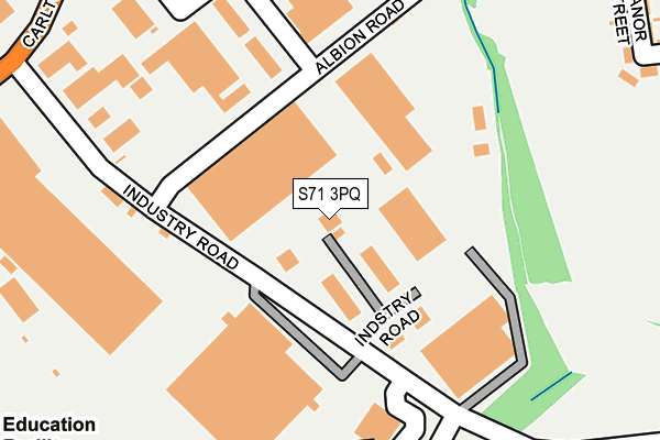 S71 3PQ map - OS OpenMap – Local (Ordnance Survey)