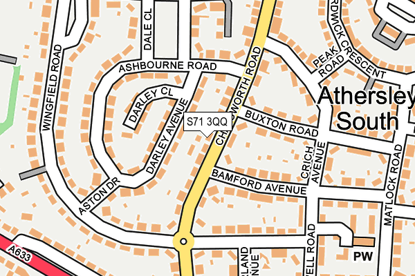 S71 3QQ map - OS OpenMap – Local (Ordnance Survey)