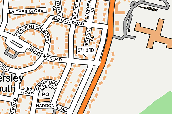 S71 3RD map - OS OpenMap – Local (Ordnance Survey)
