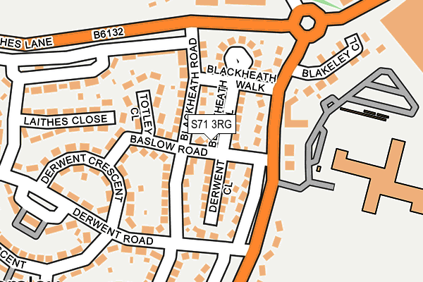 S71 3RG map - OS OpenMap – Local (Ordnance Survey)