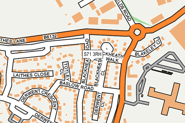 S71 3RH map - OS OpenMap – Local (Ordnance Survey)