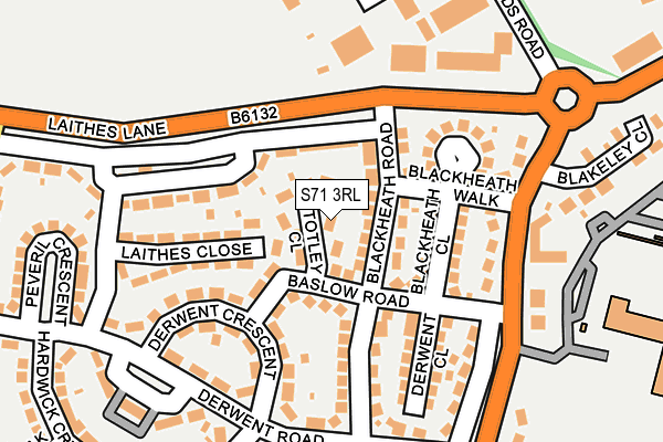 S71 3RL map - OS OpenMap – Local (Ordnance Survey)