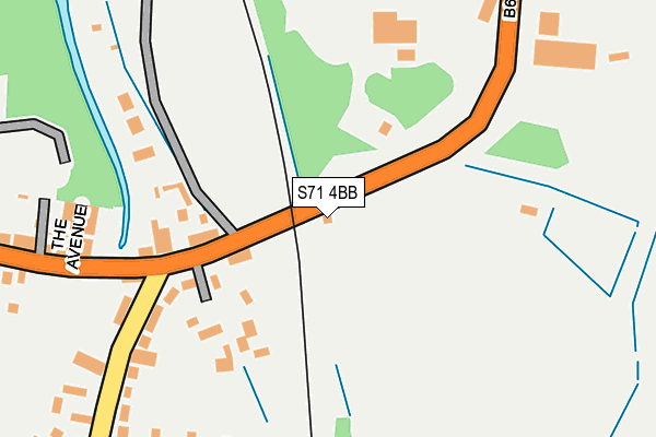 S71 4BB map - OS OpenMap – Local (Ordnance Survey)