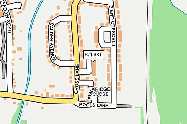 S71 4BT map - OS OpenMap – Local (Ordnance Survey)