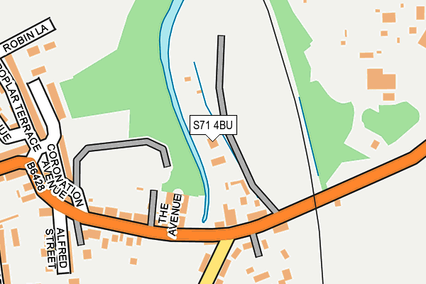 S71 4BU map - OS OpenMap – Local (Ordnance Survey)