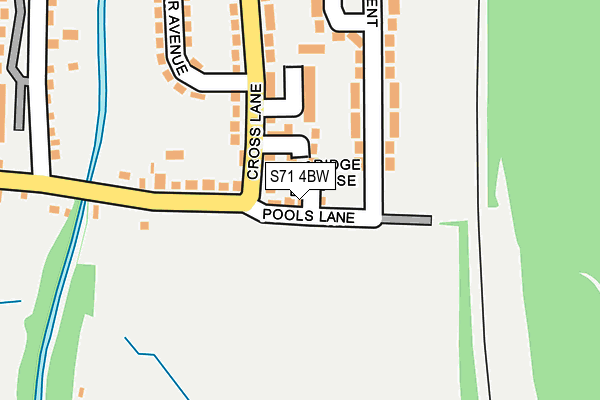 S71 4BW map - OS OpenMap – Local (Ordnance Survey)
