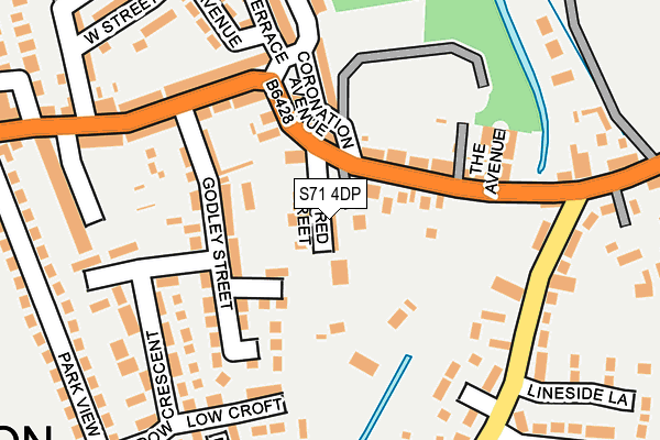 S71 4DP map - OS OpenMap – Local (Ordnance Survey)