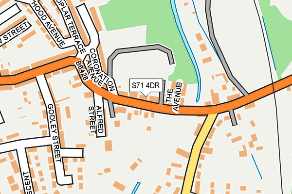 S71 4DR map - OS OpenMap – Local (Ordnance Survey)