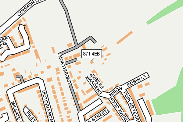 S71 4EB map - OS OpenMap – Local (Ordnance Survey)