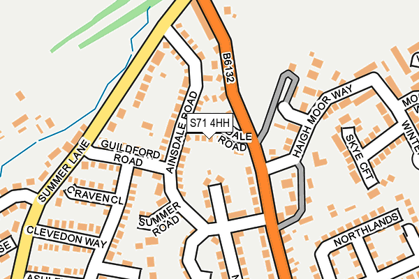 S71 4HH map - OS OpenMap – Local (Ordnance Survey)