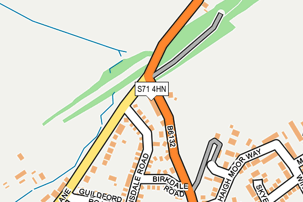 S71 4HN map - OS OpenMap – Local (Ordnance Survey)