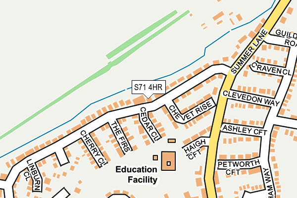 S71 4HR map - OS OpenMap – Local (Ordnance Survey)