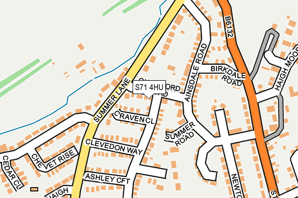 S71 4HU map - OS OpenMap – Local (Ordnance Survey)