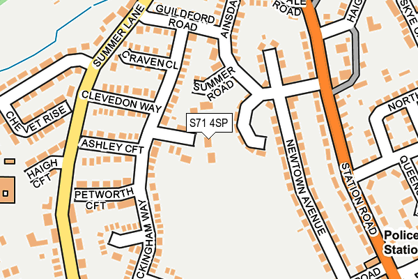S71 4SP map - OS OpenMap – Local (Ordnance Survey)