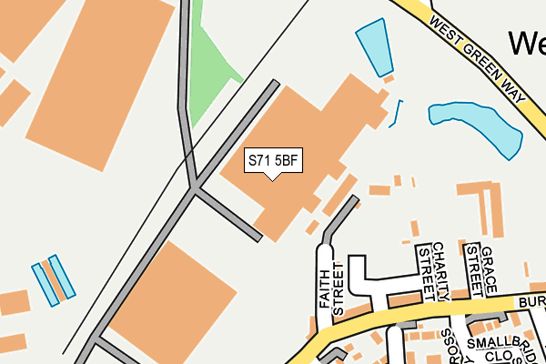 S71 5BF map - OS OpenMap – Local (Ordnance Survey)