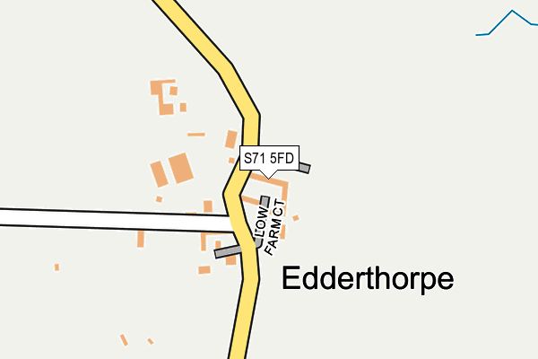 S71 5FD map - OS OpenMap – Local (Ordnance Survey)