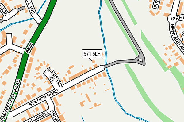 S71 5LH map - OS OpenMap – Local (Ordnance Survey)