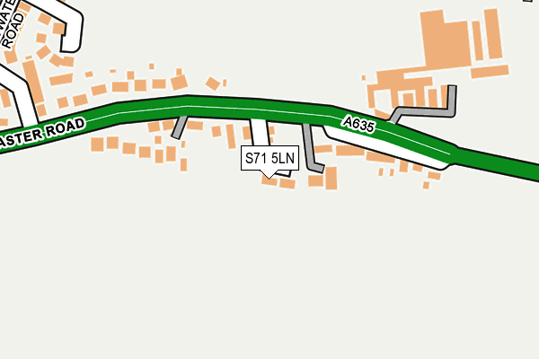 S71 5LN map - OS OpenMap – Local (Ordnance Survey)
