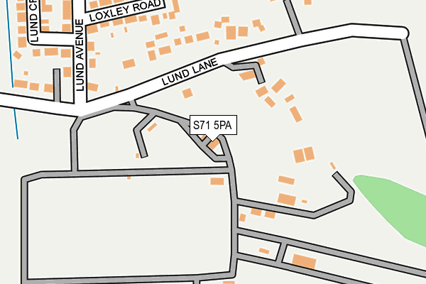 S71 5PA map - OS OpenMap – Local (Ordnance Survey)