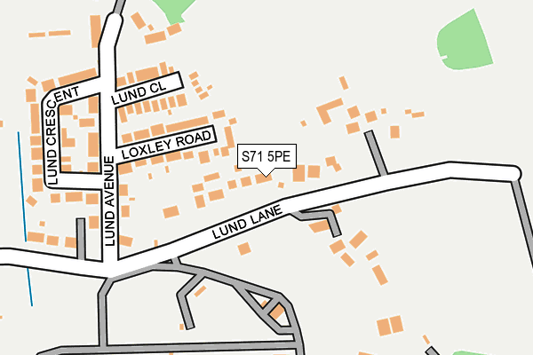 S71 5PE map - OS OpenMap – Local (Ordnance Survey)