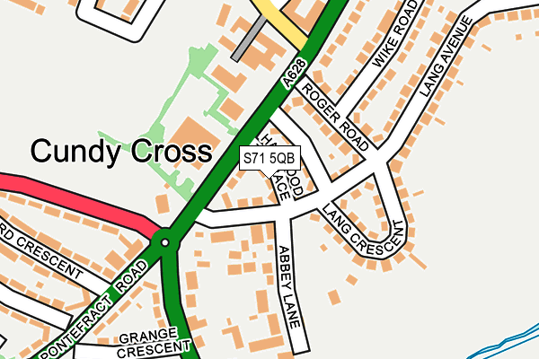 S71 5QB map - OS OpenMap – Local (Ordnance Survey)