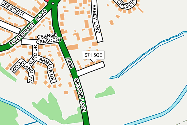 S71 5QE map - OS OpenMap – Local (Ordnance Survey)