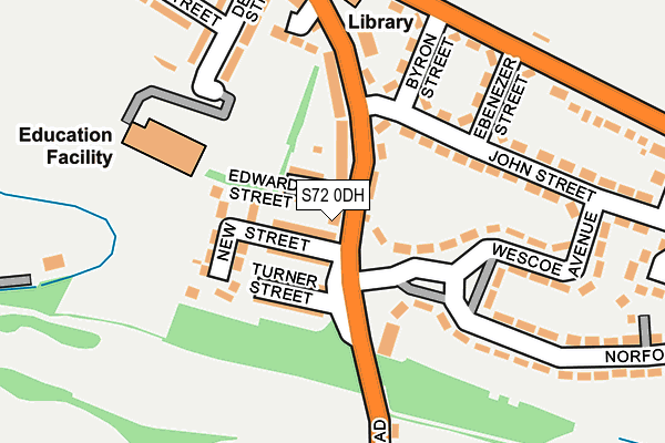S72 0DH map - OS OpenMap – Local (Ordnance Survey)