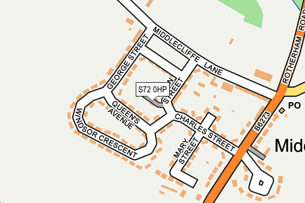 S72 0HP map - OS OpenMap – Local (Ordnance Survey)