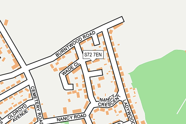 S72 7EN map - OS OpenMap – Local (Ordnance Survey)