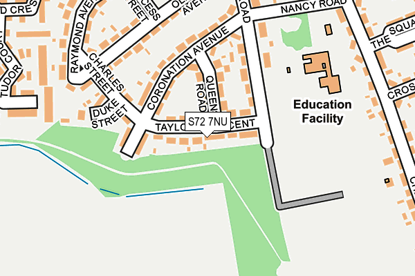 S72 7NU map - OS OpenMap – Local (Ordnance Survey)