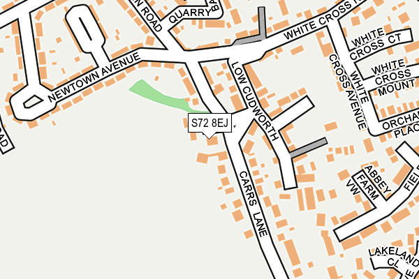 S72 8EJ map - OS OpenMap – Local (Ordnance Survey)