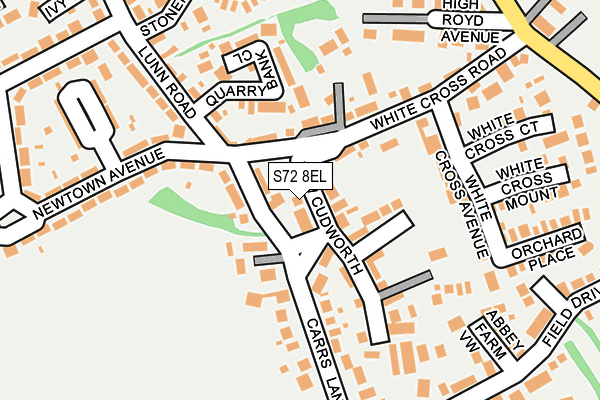 S72 8EL map - OS OpenMap – Local (Ordnance Survey)