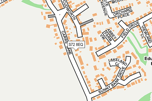 S72 8EQ map - OS OpenMap – Local (Ordnance Survey)