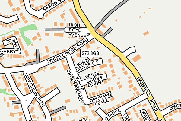 S72 8GB map - OS OpenMap – Local (Ordnance Survey)