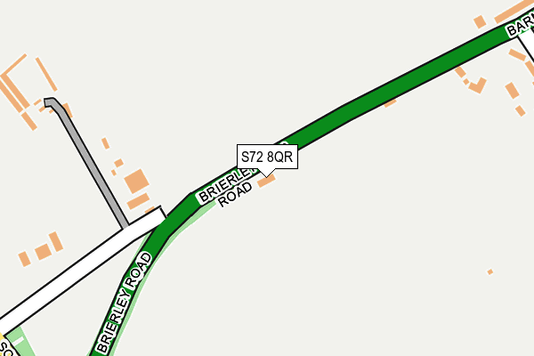 S72 8QR map - OS OpenMap – Local (Ordnance Survey)
