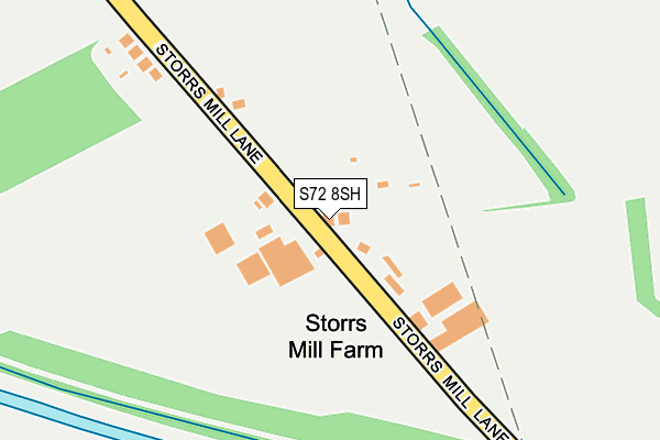 S72 8SH map - OS OpenMap – Local (Ordnance Survey)