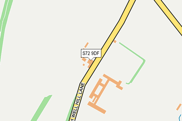 S72 9DF map - OS OpenMap – Local (Ordnance Survey)