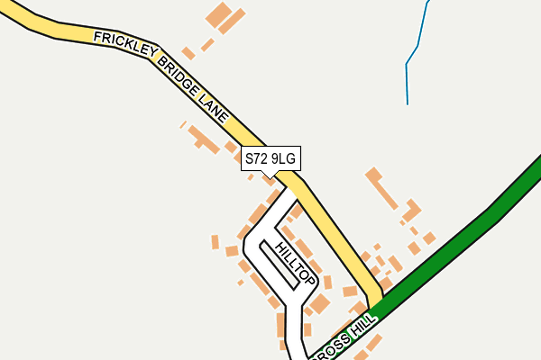 S72 9LG map - OS OpenMap – Local (Ordnance Survey)
