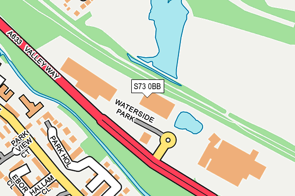 S73 0BB map - OS OpenMap – Local (Ordnance Survey)