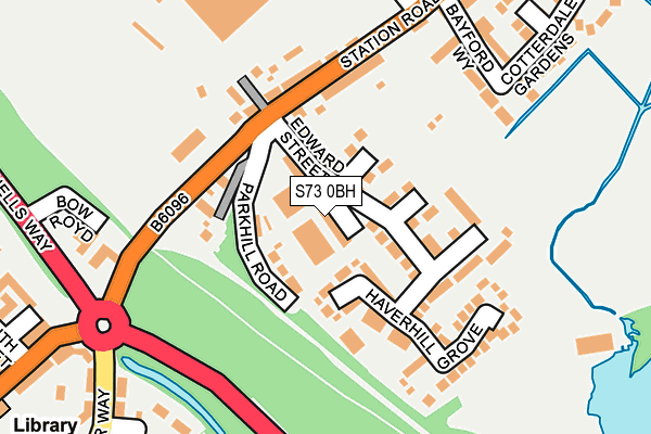 S73 0BH map - OS OpenMap – Local (Ordnance Survey)