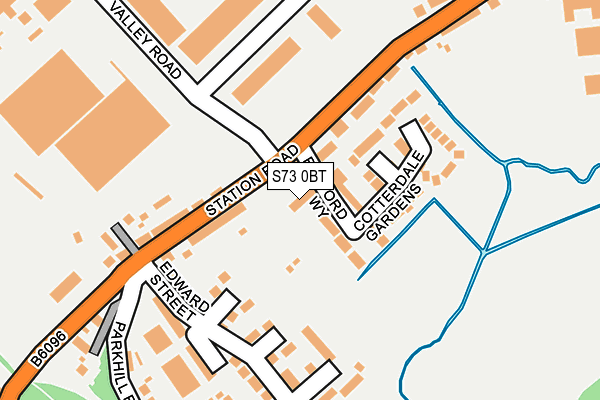 S73 0BT map - OS OpenMap – Local (Ordnance Survey)