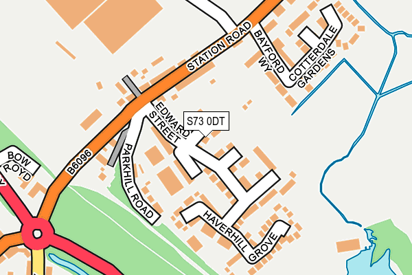 S73 0DT map - OS OpenMap – Local (Ordnance Survey)