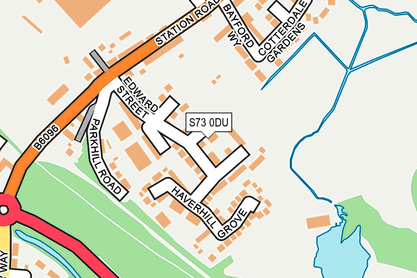 S73 0DU map - OS OpenMap – Local (Ordnance Survey)