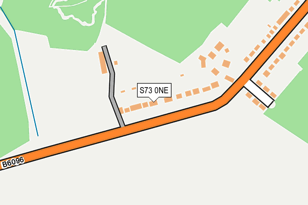 S73 0NE map - OS OpenMap – Local (Ordnance Survey)